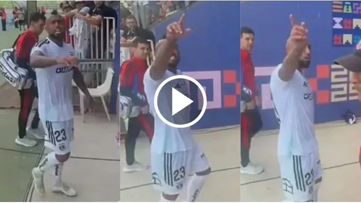 Arturo Vidal enfrentó a hinchas de Colo Colo. (Foto: Captura)