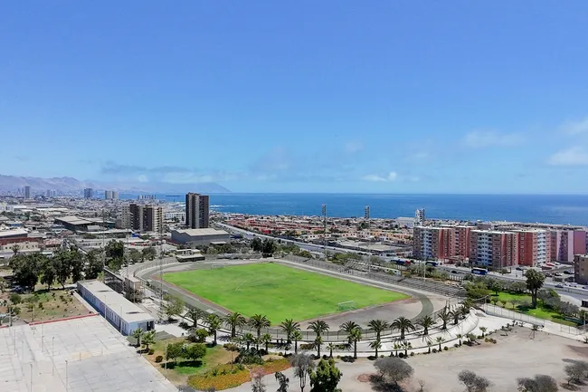 Así luce actualmente el estadio Parque Juan López de Antofagasta (Créditos: Carlos Marcillo/ PrimeraBChile.cl).
