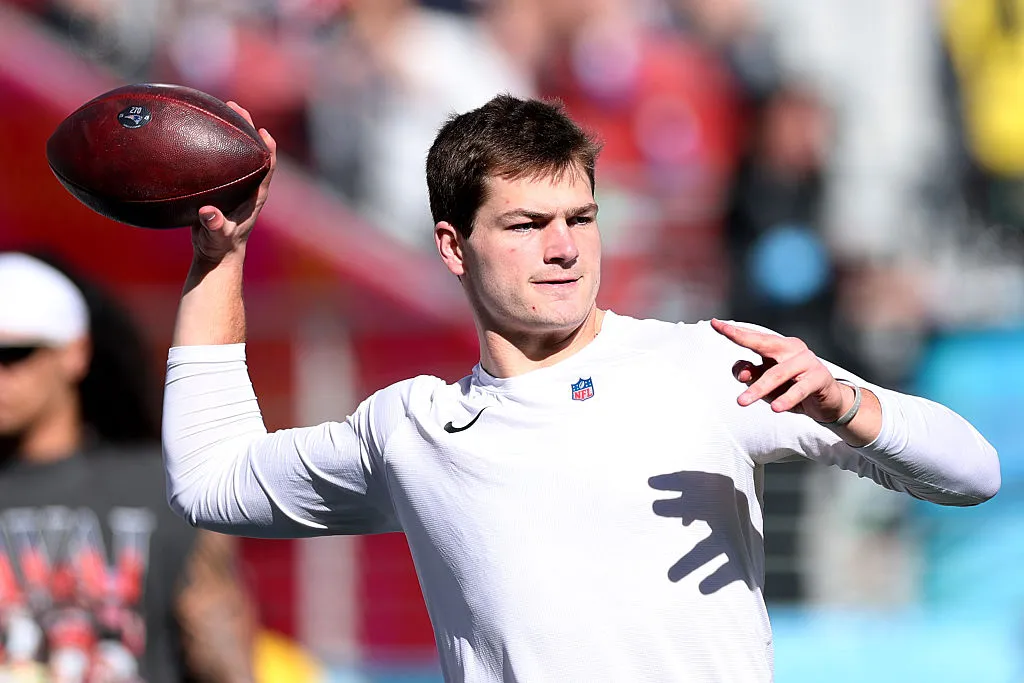 Drake Maye (Photo by Kevin C. Cox/Getty Images)