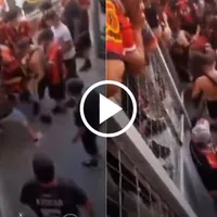 VIDEO: Riña en las galerías del partido entre Rangers y Curicó Unido: "Sáquenle la ropa"