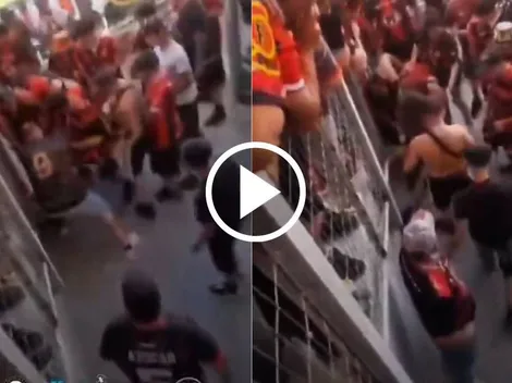 VIDEO: Riña en las galerías del partido entre Rangers y Curicó Unido: "Sáquenle la ropa"
