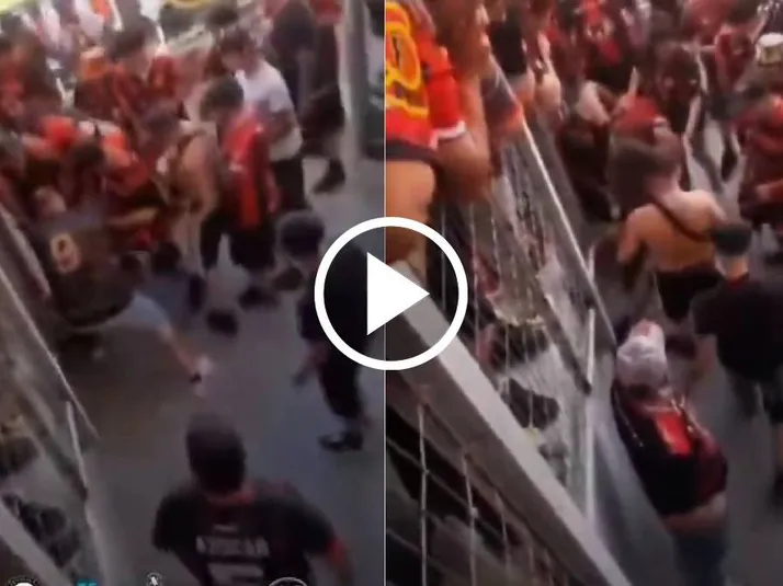 VIDEO: Riña en las galerías del partido entre Rangers y Curicó Unido: "Sáquenle la ropa"