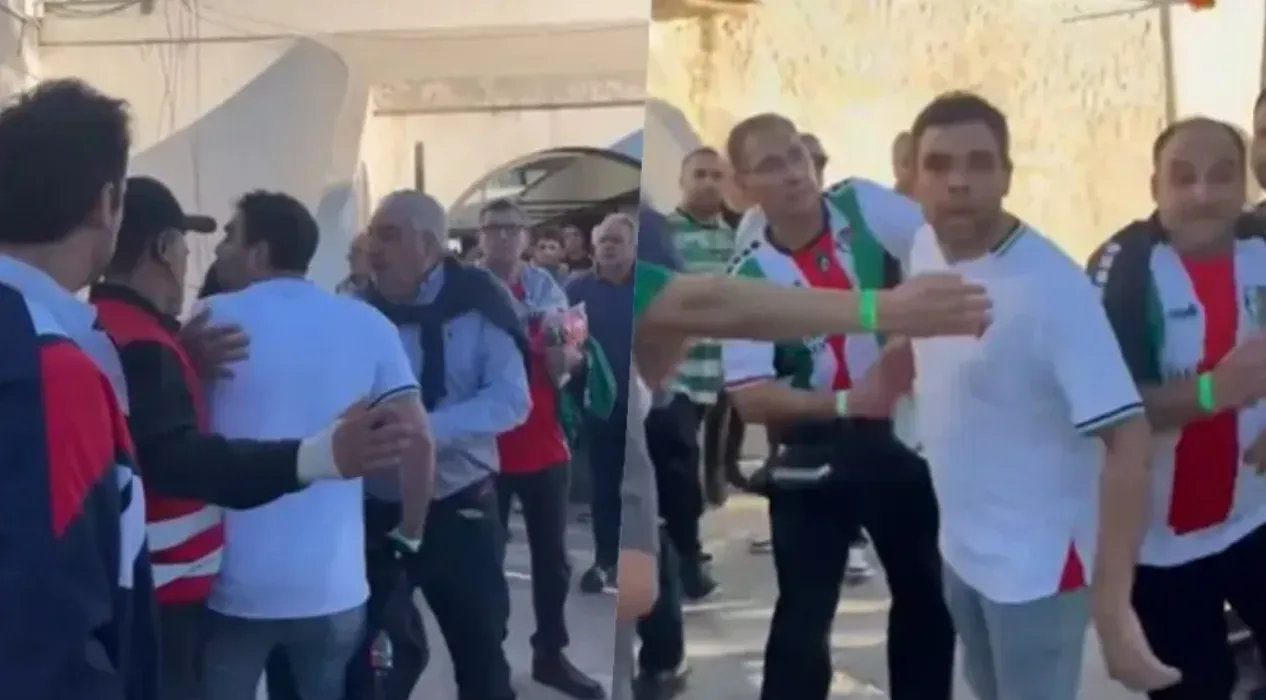 En 2025, hubo actos de violencia de un par de hinchas árabes en contra de la prensa partidaria de la U | FOTO: Captura