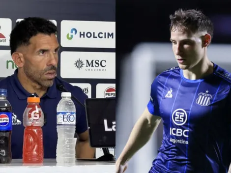 La reacción de Carlos Tévez a la lesión de Bruno Barticciotto