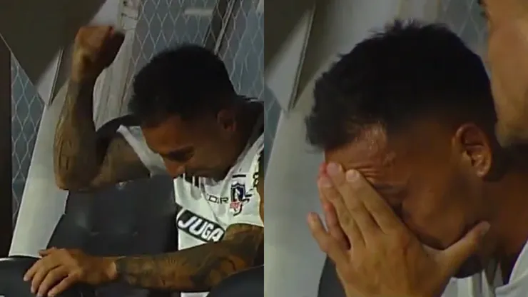 Javier Correa explotó tras ser reemplazado en Colo Colo por lesión.