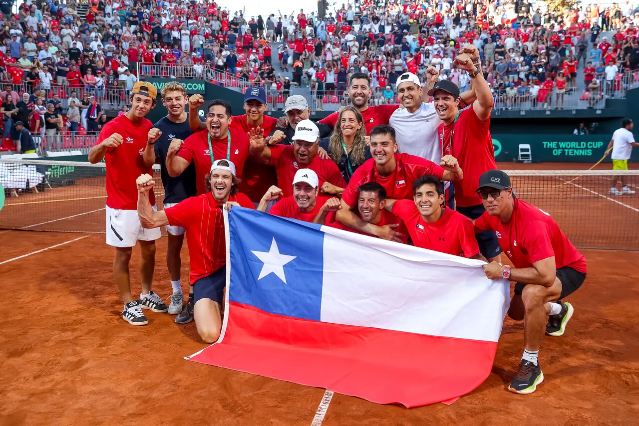 Chile venció a Serbia en la primera ronda de las qualifiers (Photosport).