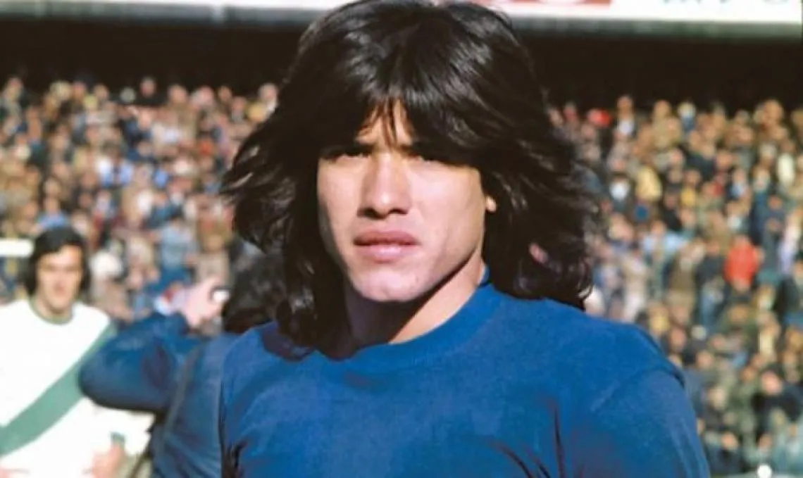 Marcelo Trobbiani en su época de jugador de Boca Juniors