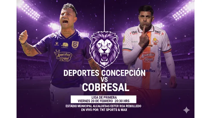 Deportes Concepción enfrenta a Cobresal por la fecha 4 de la Liga de Primera.