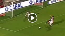 Así fue la curiosa jugada de Nicolás Guerra en Instituto de Córdoba.