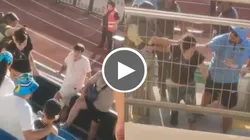 Los Celestes no tuvieron piedad con los hinchas albos y los sacaron a golpes.