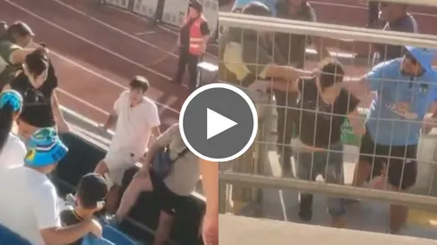 Los Celestes no tuvieron piedad con los hinchas albos y los sacaron a golpes.