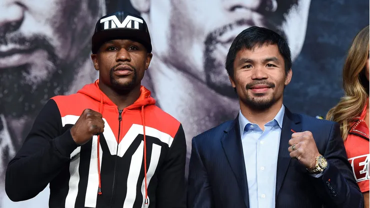 Floyd Mayweather y Manny Pacquiao se verán las caras en septiembre (Photo by Ethan Miller/Getty Images)