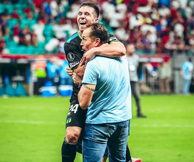 Bovaglio emocionado en O’Higgins | Foto: Instagram