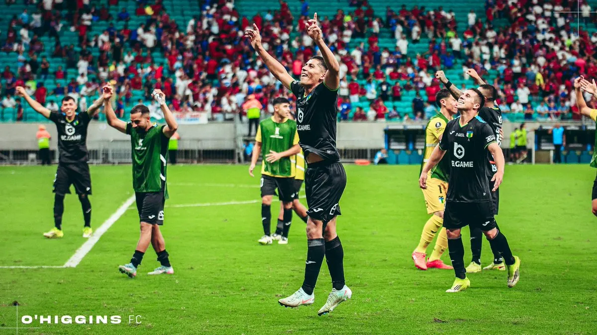 Los jugadores del elenco celestre celebrando la clasificación | FOTO: O’Higgins