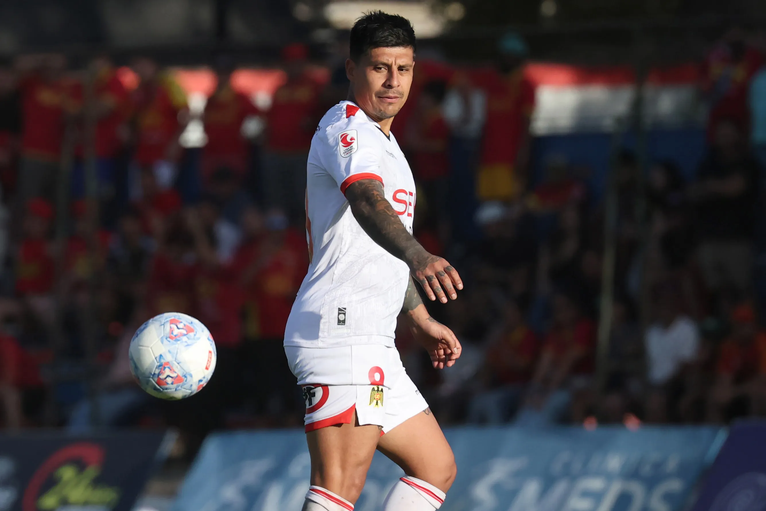 Patricio Rubio se las agarró con el árbitro del partido entre Deportes Recoleta y Unión Española.