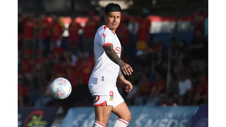 Patricio Rubio se las agarró con el árbitro del partido entre Deportes Recoleta y Unión Española.