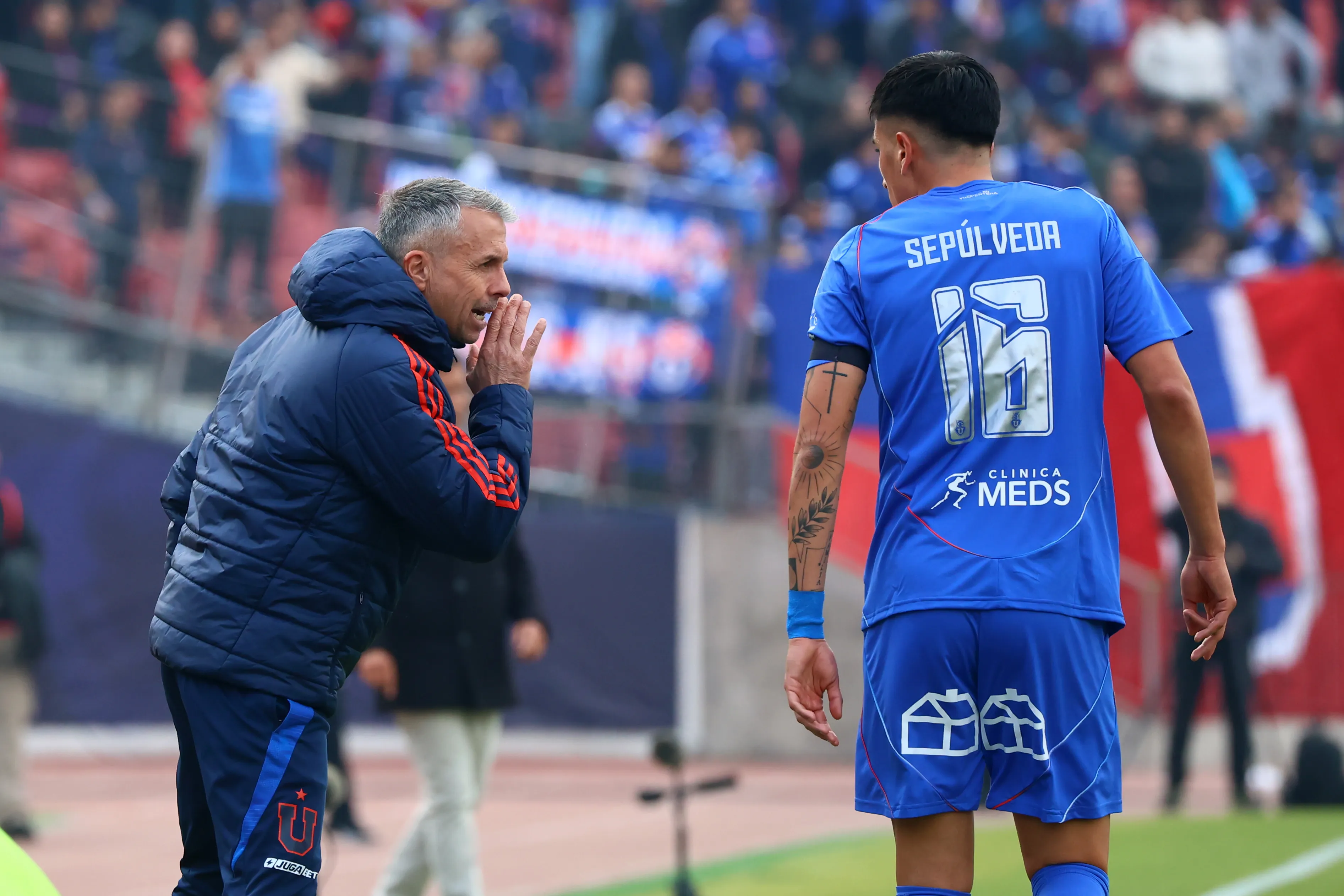 Matías Sepúlveda agradeció a Gustavo Álvarez por sus enseñanzas en Universidad de Chile. (Imagen: Photosport)