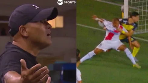 El feroz reclamo de Suazo una mano de Leandro Benegas.