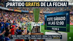 Este sábado a las 12:00 Canal 13 transmite un partido por su señal abierta de la Liga de Primera.