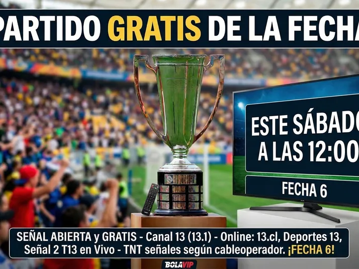 ¡Fútbol gratis! Este partido va por la señal abierta de Canal 13