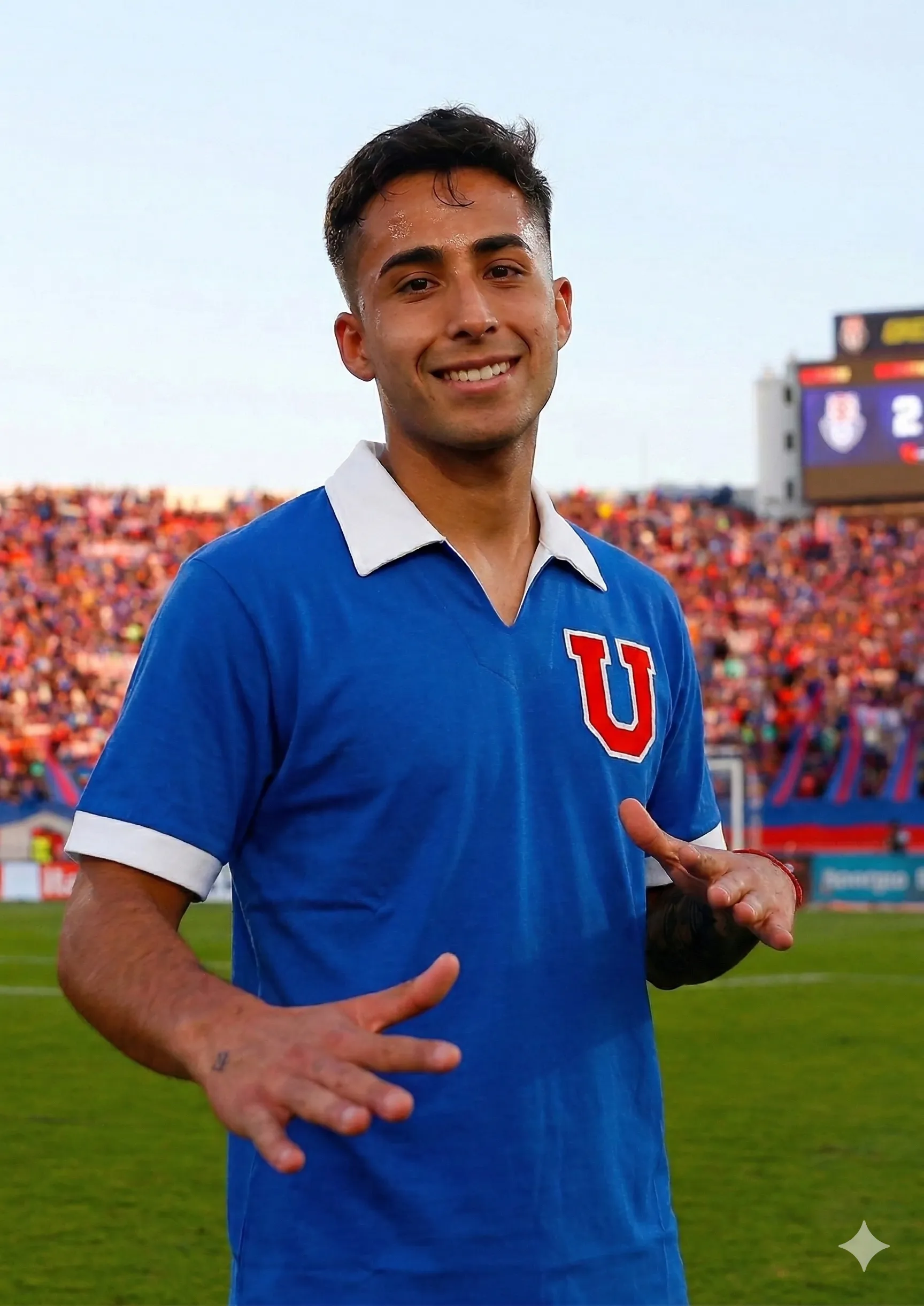 Lucas Assadi con la camiseta del Ballet Azul. (Gemini)
