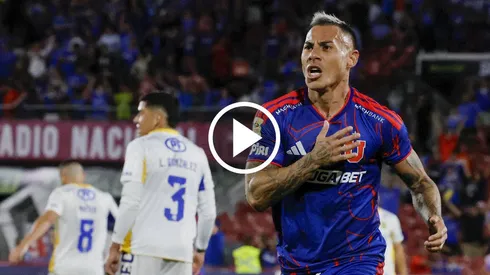 Eduado Vargas anota su segundo gol en su regreso a la U. (Foto: Photosport)