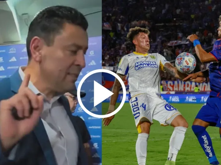 "No me grites así": el tenso cruce de Tobar con un periodista tras la U vs. UdeC