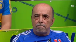 El icónico hincha azul no quedó ajeno a la salida del DT tras el empate ante U. de Conce este lunes (Foto: captura)