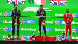 Kimi Antonelli por primera vez en la cima del podio en la Fórmula 1. (Foto: Rudy Carezzevoli/Getty Images)