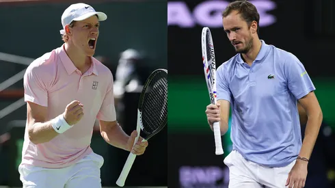 Jannik Sinner y Daniil Medvedev se verán las caras este domingo en la final de Indian Wells.