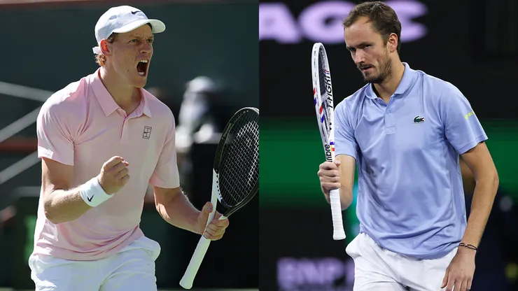 Jannik Sinner y Daniil Medvedev se verán las caras este domingo en la final de Indian Wells.