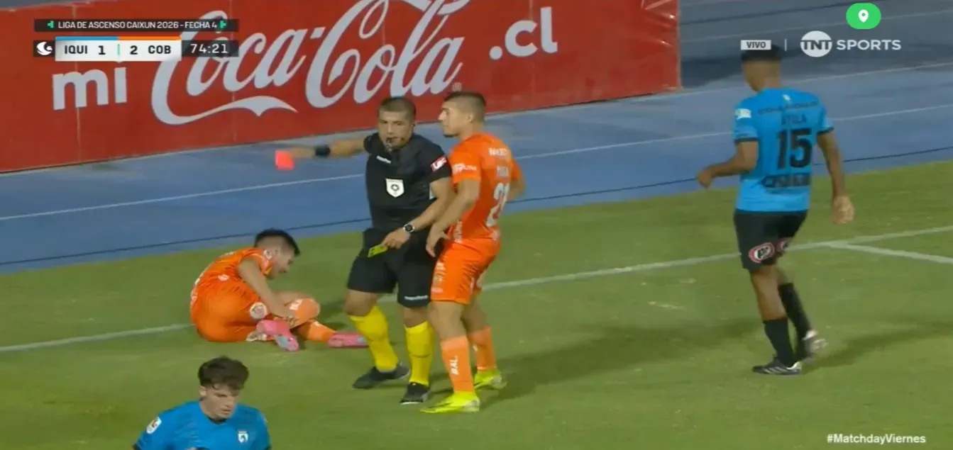 Cristián Insarraulde fue absuelto por la tarjeta roja recibida en Iquique.