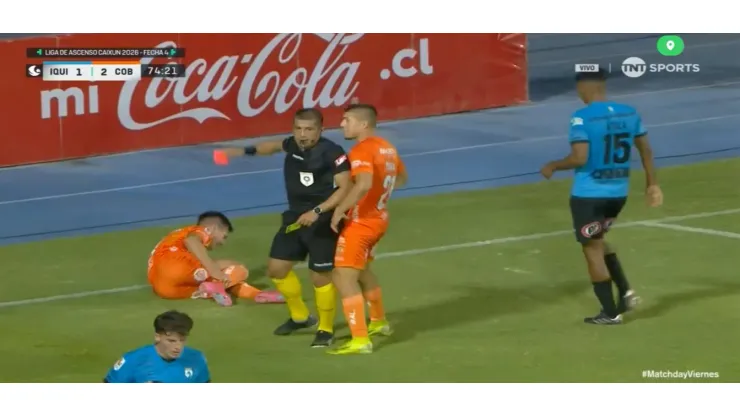 Cobreloa reclama la tarjeta roja sobre Cristián Insaurralde.