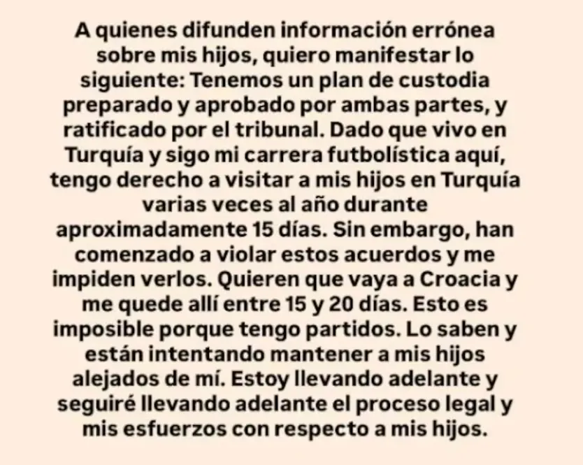 Historia de Junior Fernandes a través de Instagram, exponiendo la compleja situación que atraviesa por sus hijos. (Foto: captura)