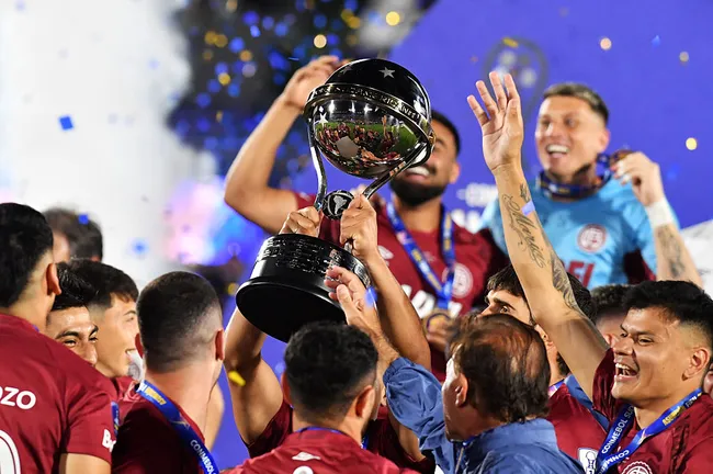 Lanús de Argentina, reciente campeón de la Copa Sudamericana (Getty Images).