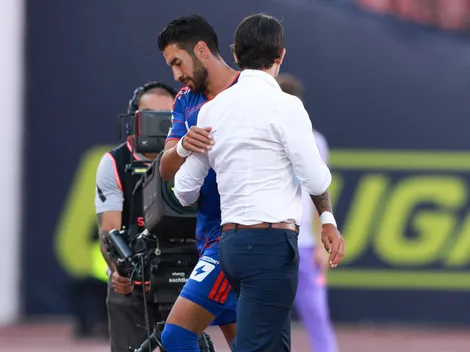 La reacción de Fernando Gago a la lesión de Juan Martín Lucero en la U