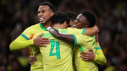 Los dirigidos por Carlo Ancelotti festejan en la victoria por 2-0 frente a Senegal en la anterior ventana internacional.