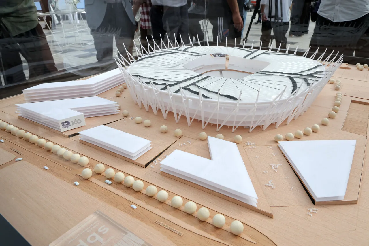 La maqueta del nuevo Estadio Monumental (Photosport).