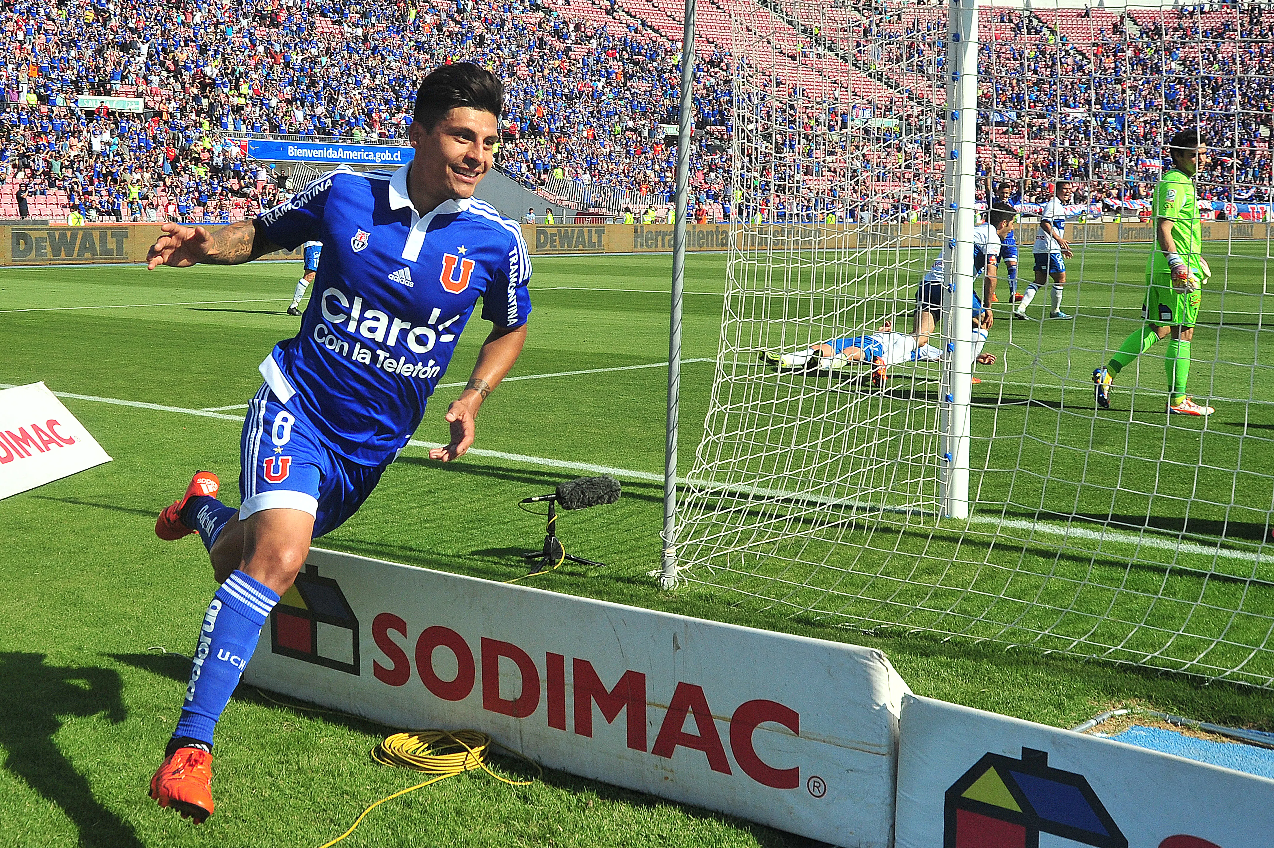 Patricio Rubio se enamoró de la hinchada de Universidad de Chile. (Imagen: Photosport)
