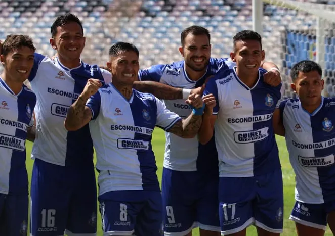 Los jugadores de Deportes Antofagasta celebrando uno de sus goles | FOTO: Deportes Antofagasta