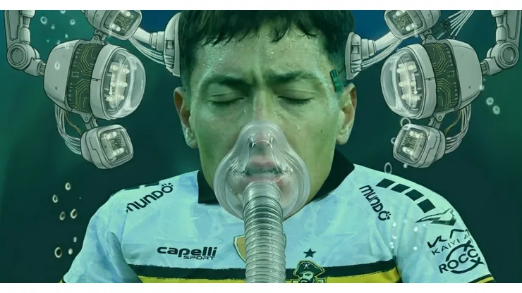 Cristián Zavala advierte al fútbol chileno (Imagen generada con IA).