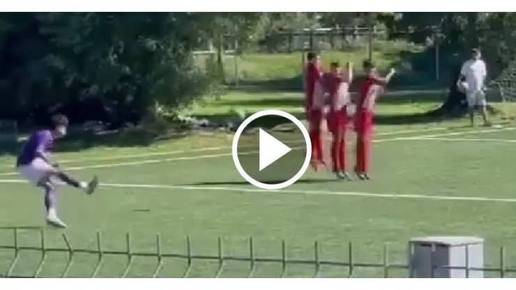 Video: El golazo de tiro libre del hijo de Pedro Morales que sorprende