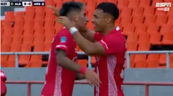 Iván Morales anotó su primer gol con la camiseta de Argentinos Juniors