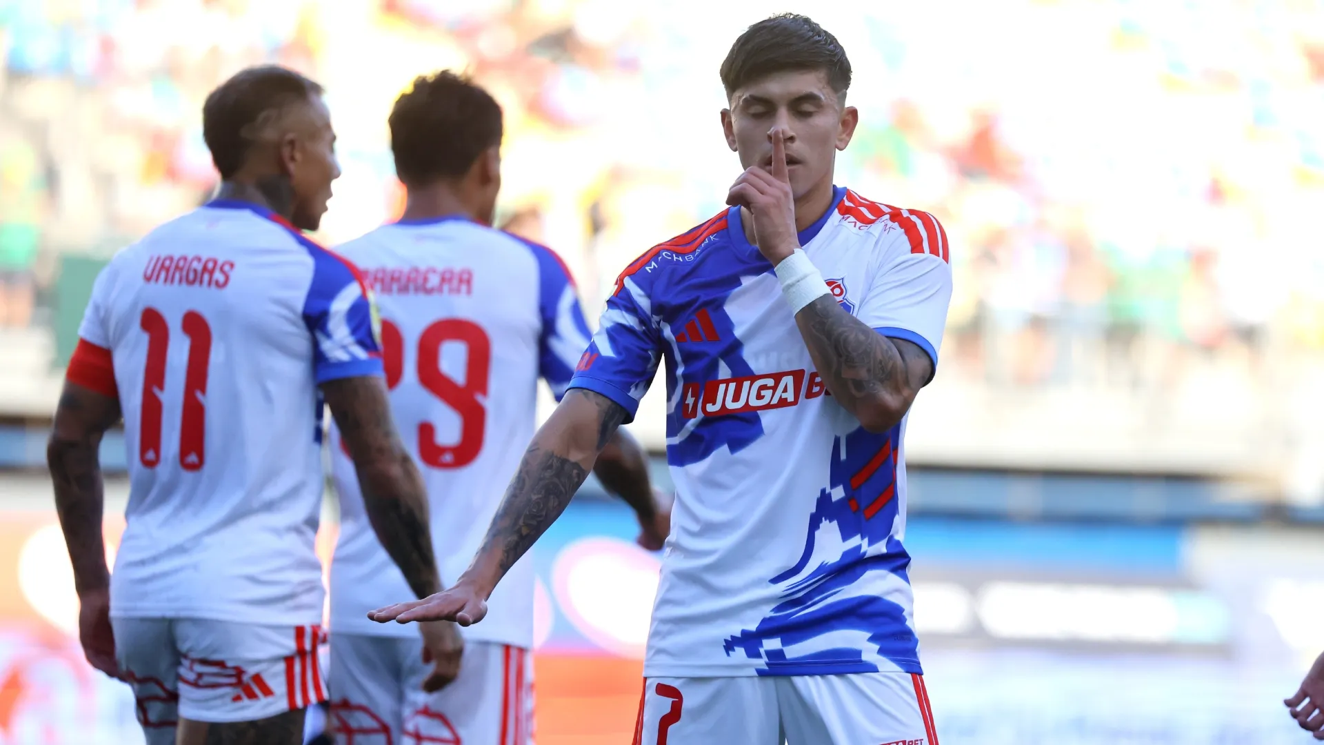 Maximiliano Guerrero fue uno de las figuras de la U ante Audax | Foto: Photosport