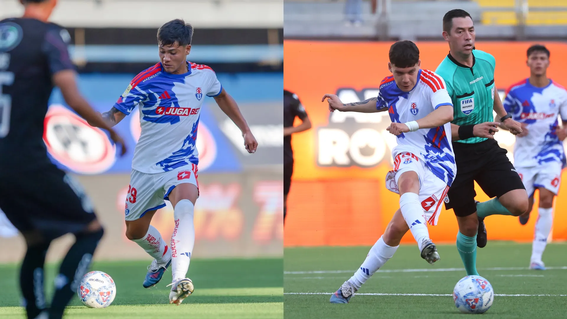 Lucas Barrera y Agustín Arce sorprenden en Universidad de Chile. (Imágenes: Photosport)