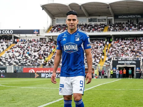 FOTOS: Radamel Falcao apareció este lunes en el Estadio Monumental