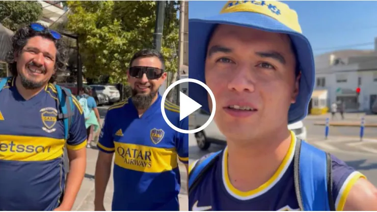 Hinchas chilenos de Boca Juniors.