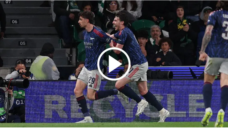 Kai Havertz adelantó al Arsenal ante Sporting de Lisboa. (Foto: Getty Images)