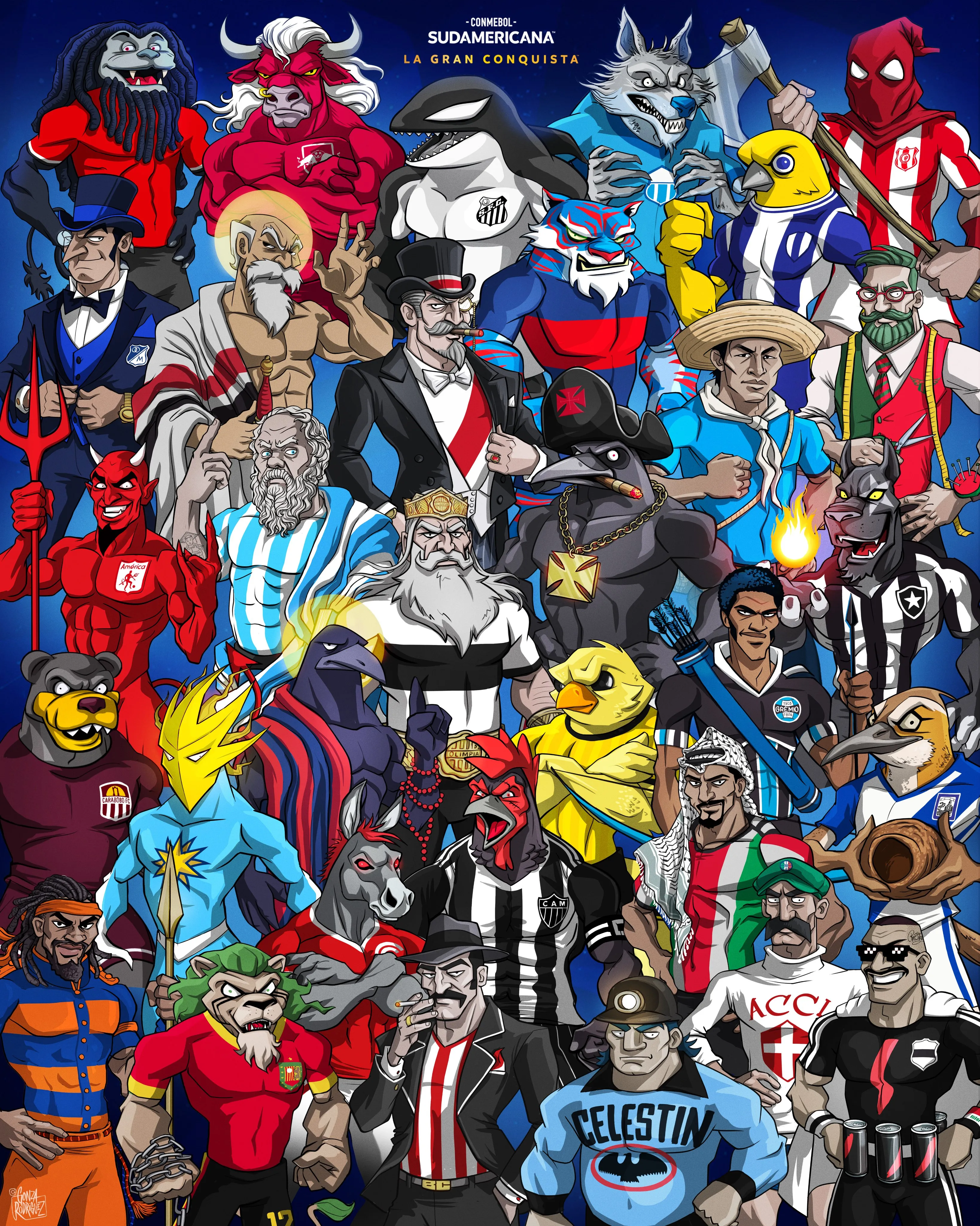 Afiche de la Copa Sudamericana.