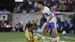 Justo Giani reclamó por el planchazo de Marcelo Weigandt. (Foto: Andrés Piña/Photosport)